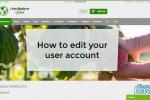 Edit your user account